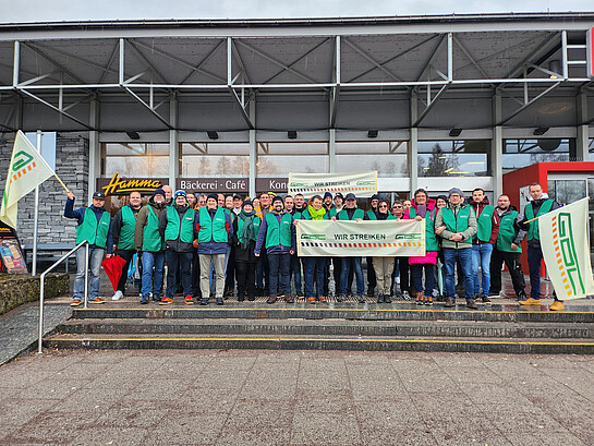 Foto vom Streik Kempten