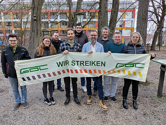 Foto vom Streik Regensburg